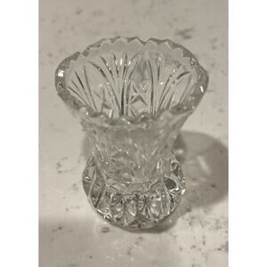 Princess House Lead Crystal Small Bud Vase Toothpick Holder